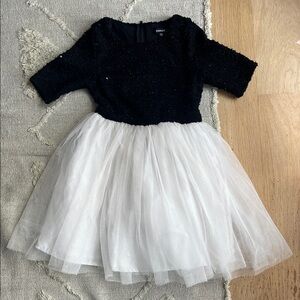 Zunie Black and White Tulle Dress